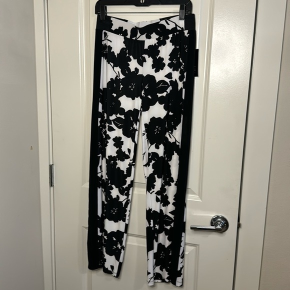 INC International Concept Black And White Pants Size M - Picture 1 of 11